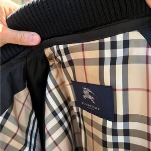 Burberry Black Jacket with Beige Nova Check Lining